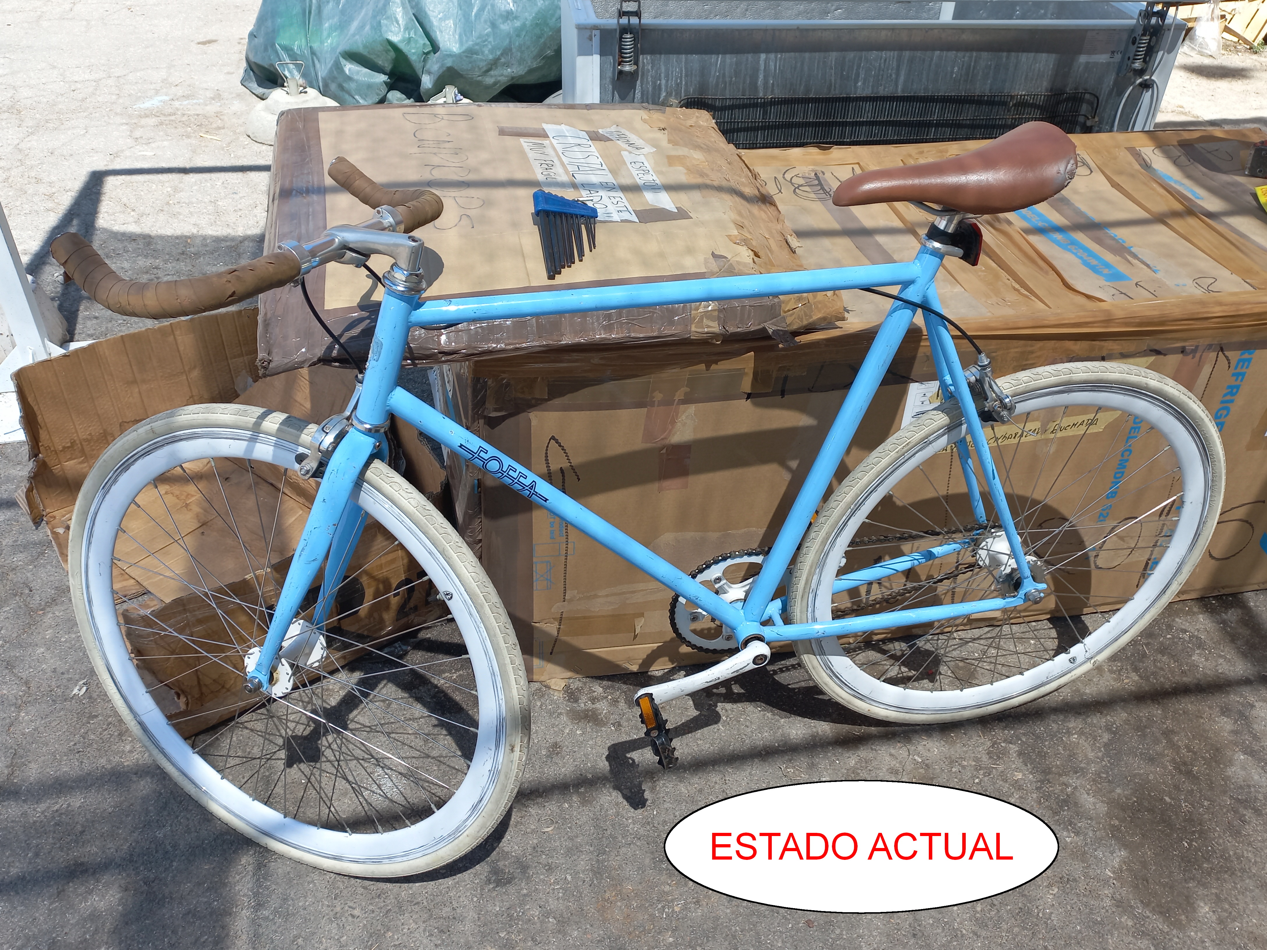 0071 bicicleta fixed foffa azul _50eu._ 1u